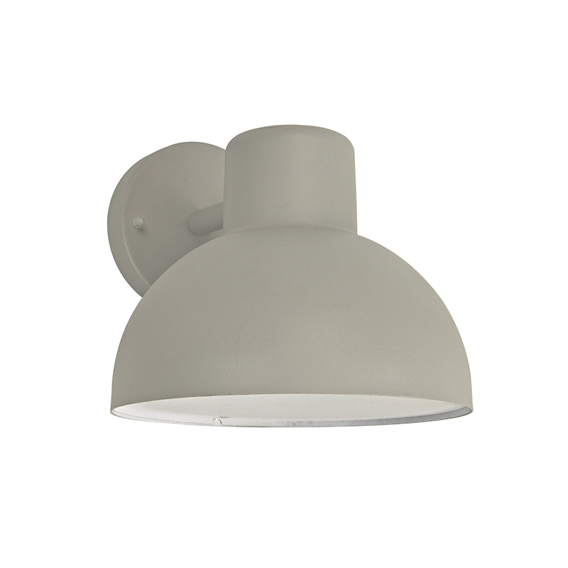 ^SAND GREY WALL LUMINAIRE BERO 1XE27 MAX.10W LED IP44 WITH OPAL PC DIFFUSER BERO1WG