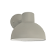 ^SAND GREY WALL LUMINAIRE BERO 1XE27 MAX.10W LED IP44 WITH OPAL PC DIFFUSER BERO1WG