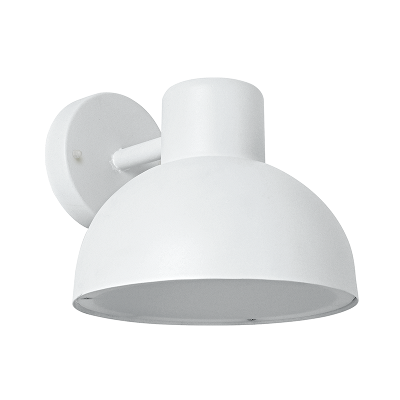 ^SAND WHITE WALL LUMINAIRE BERO 1XE27 MAX.10W LED IP44 WITH OPAL PC DIFFUSER BERO1WWH