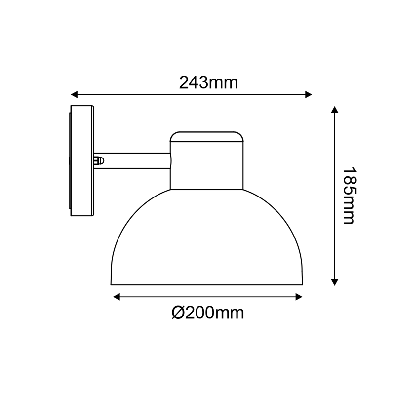 ^SAND WHITE WALL LUMINAIRE BERO 1XE27 MAX.10W LED IP44 WITH OPAL PC DIFFUSER BERO1WWH