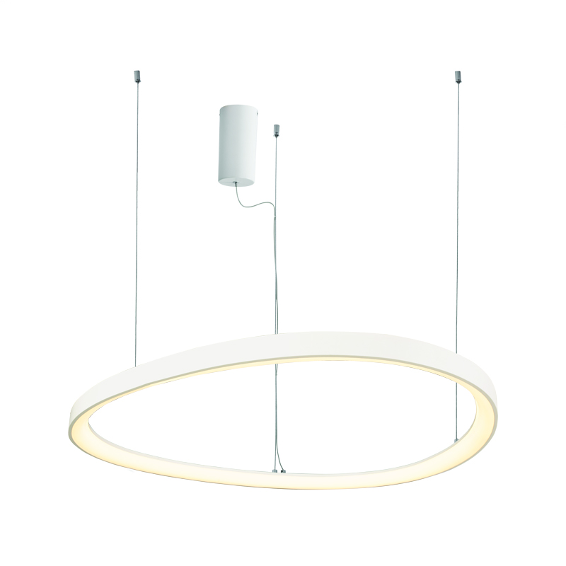 ^PENDANT LIGHTING LED 74W 3000K 6500LM HARMONY WHITE ALUMINUM IP20 D80XH120CM BR97LEDP80WH