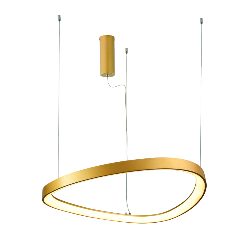 ^PENDANT LIGHTING LED 74W 3000K 6500LM HARMONY GOLD ALUMINUM IP20 D80XH120CM BR97LEDP80GD