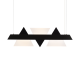 ^ PENDANT LUMINAIRE LED 18W 3000K 1960LM METAL BLACK+ACRYLIC 7,5X100XH120CM ARMSTRONG DCR39215