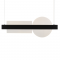 ^ PENDANT LUMINAIRE LED 20W 3000K 2150LM METAL BLACK+ACRYLIC 7,5X100XH120CM EARTH DCR39214