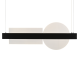 ^ PENDANT LUMINAIRE LED 20W 3000K 2150LM METAL BLACK+ACRYLIC 7,5X100XH120CM EARTH DCR39214