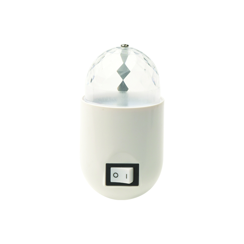 LED ΜΙΝΙ DISCO BALL SOCKET 3W RGB WHITE PLASTIC 230V IP20 SF79LED