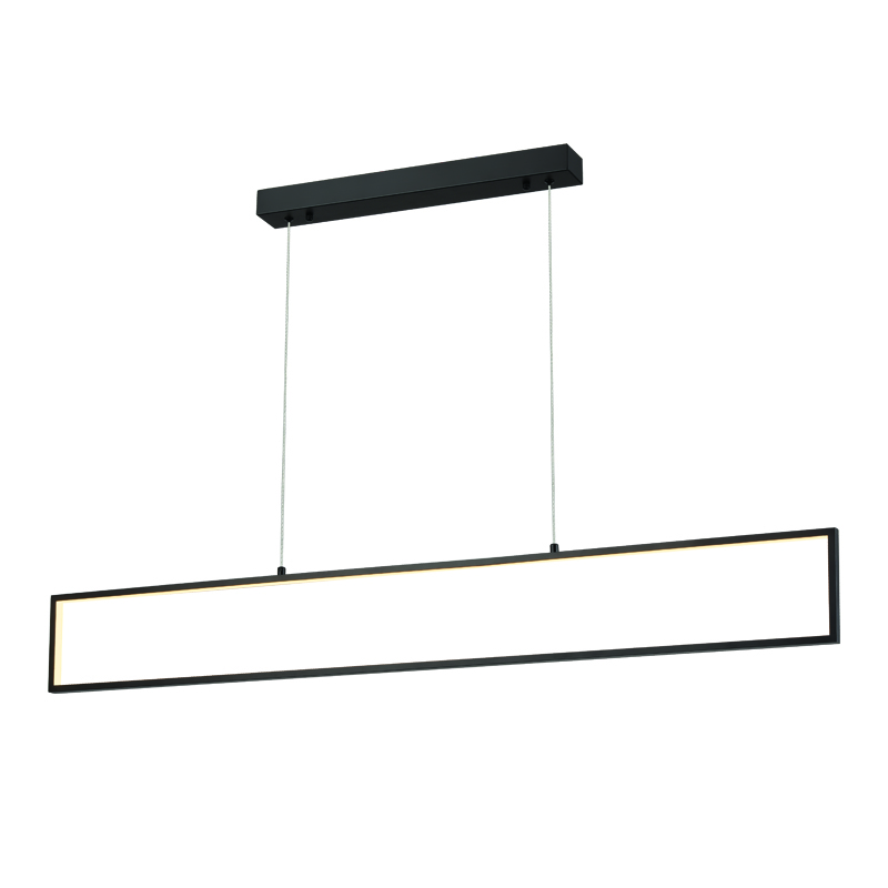 ^PENDANT LUMINAIRE LED 32W 3000K 2600LM AELIA BLACK METAL IP20 120X6XH150CM PN30LEDPBK