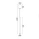 ^PENDANT Φ/Σ LED 5W 3000K 400LM FINO  GOLD ΜΕΤ/ΚΟ IP20 D3XD5,3XH220CM RA31LEDP60GD