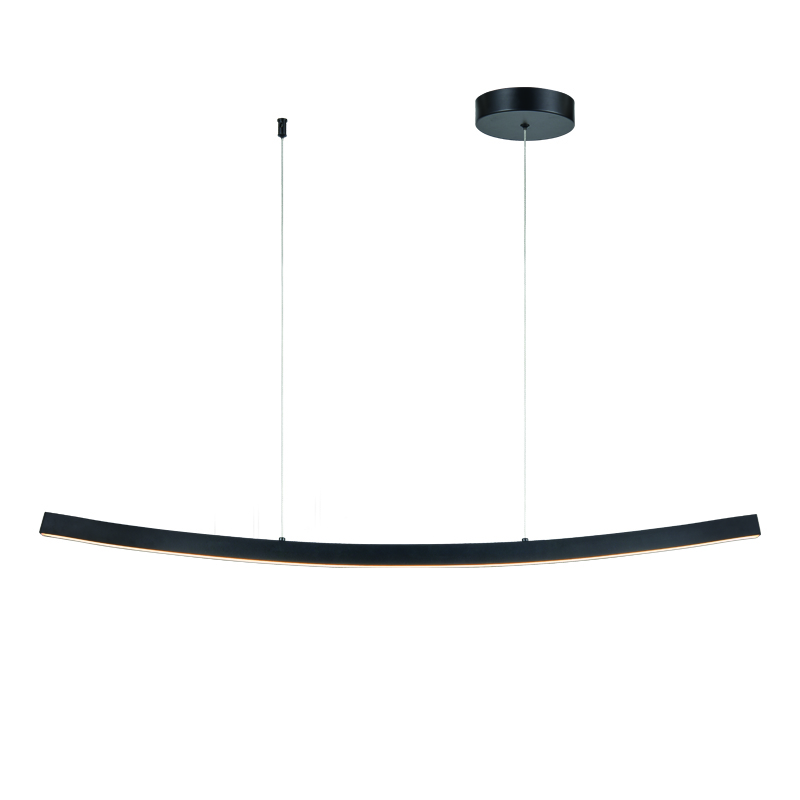^PENDANT LUMINAIRE LED 20W 3000K 1400LM NAAVA BLACK ALUMINUM IP20 102X15X110CM YL1721LEDPBK