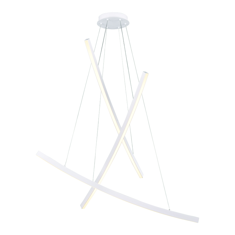 ^PENDANT LUMINAIRE LED 60W 3000K 4200LM NAAVA WHITE ALUMINUM IP20 102X15X110CM YL1723LEDPWH