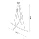 ^PENDANT LUMINAIRE LED 60W 3000K 4200LM NAAVA WHITE ALUMINUM IP20 102X15X110CM YL1723LEDPWH