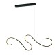 ^PENDANT LUMINAIRE LED 27W 3000K 1890LM CALISTA BLACK ALUMINUM IP20 110X6XH175CM YL1809LEDPBK
