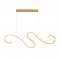 ^PENDANT LUMINAIRE LED 27W 3000K 1890LM CALISTA GOLD ALUMINUM IP20 110X6XH175CM YL1809LEDPGD
