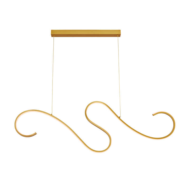^PENDANT LUMINAIRE LED 27W 3000K 1890LM CALISTA GOLD ALUMINUM IP20 110X6XH175CM YL1809LEDPGD