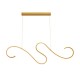 ^PENDANT LUMINAIRE LED 27W 3000K 1890LM CALISTA GOLD ALUMINUM IP20 110X6XH175CM YL1809LEDPGD