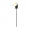 ^WALL L/F 1xG9 CYCLOPS BLACK METAL+ WHITE GLASS 30Χ17Χ85CM OD94581WLB