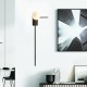 ^WALL L/F 1xG9 CYCLOPS BLACK METAL+ WHITE GLASS 30Χ17Χ85CM OD94581WLB