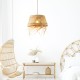 ^PENDANT L/F 1xE27 ANDROS GRASS RATTAN Φ40Χ120CM OD94891PG