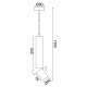 ^PENDANT Φ/Σ 1XGU10 BABEL BLACK ΜΕΤ/ΚΟ IP20 D5,6XD8XH140CM RA3551PBK
