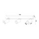 ^WALL MOUNTED LIGHTING 3XGU10 DIVINO BLACK ALUMINUM IP20 54X7X13,5CM RA3633SBH ^WALL MOUNTED LIGHTING 3XGU10 DIVINO BLACK ALUMINUM IP20 54X7X13,5CM RA3633SBH