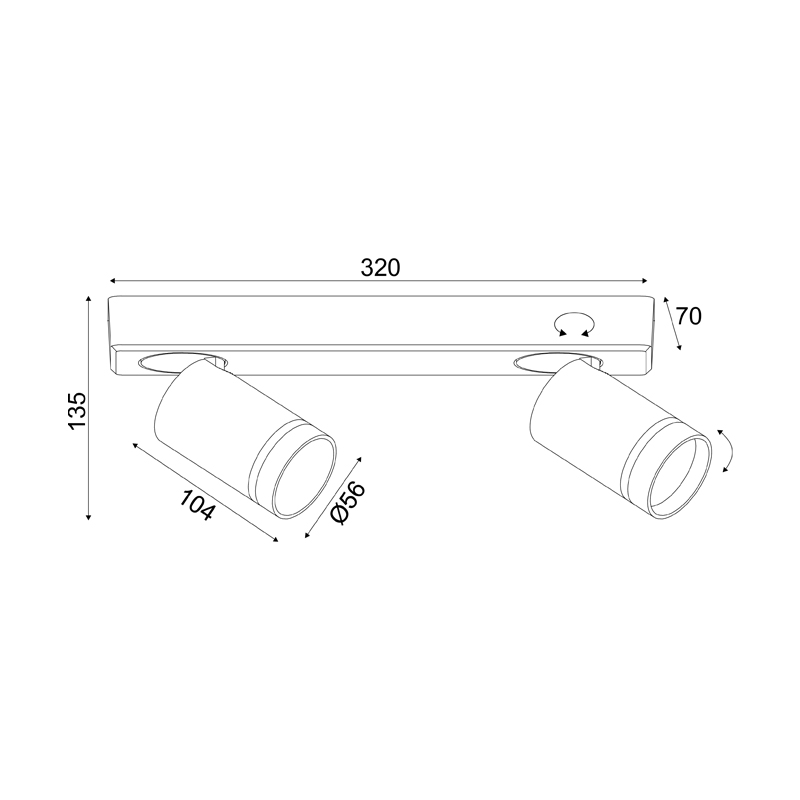 ^WALL MOUNTED LIGHTING 2XGU10 DIVINO BLACK ALUMINUM IP20 32X7X13,5CM RA3632SBK ^WALL MOUNTED LIGHTING 2XGU10 DIVINO BLACK ALUMINUM IP20 32X7X13,5CM RA3632SBK