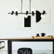 ^PENDANT L/F 5xG9+5xGU10 KIMOLOS BLACK METAL + WHITE GLASS 120Χ26Χ120CM OD94205PB ^PENDANT L/F 5xG9+5xGU10 KIMOLOS BLACK METAL + WHITE GLASS 120Χ26Χ120CM OD94205PB