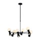 ^PENDANT L/F 6xG9+6xGU10 KIMOLOS BLACK METAL + WHITE GLASS Φ72Χ120CM OD94206PB