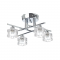 CEILING 4ΧG9 CLEAR GLASS+CHROME MARTINI AD00714