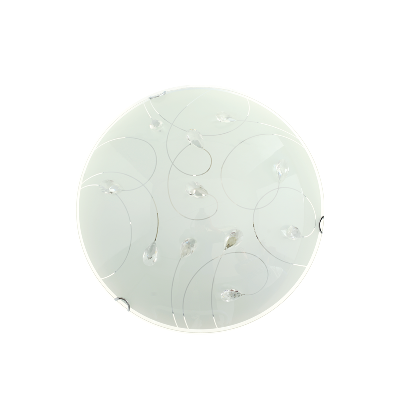 CEILING GLASS+CRYSTAL D40CM 3ΧΕ27 ANYA AD998052