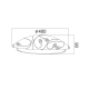 CEILING GLASS+CRYSTAL D40CM 3ΧΕ27 ANYA AD998052