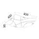 Ceiling SQUARE DESIGNS F40CM 3XE27 LOCRIS DL187I