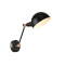 ^ PHASING OUT WALL MOUNTED LUMINAIRE 1XE14 BLACK METALLIC 36Χ15Χ21CM CLOTHO EG4341W36B