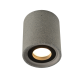 ^CEILING LIGHTING 1XGU10 BLACK CEMENT D8,5XH10CM MONTE MK141S10B