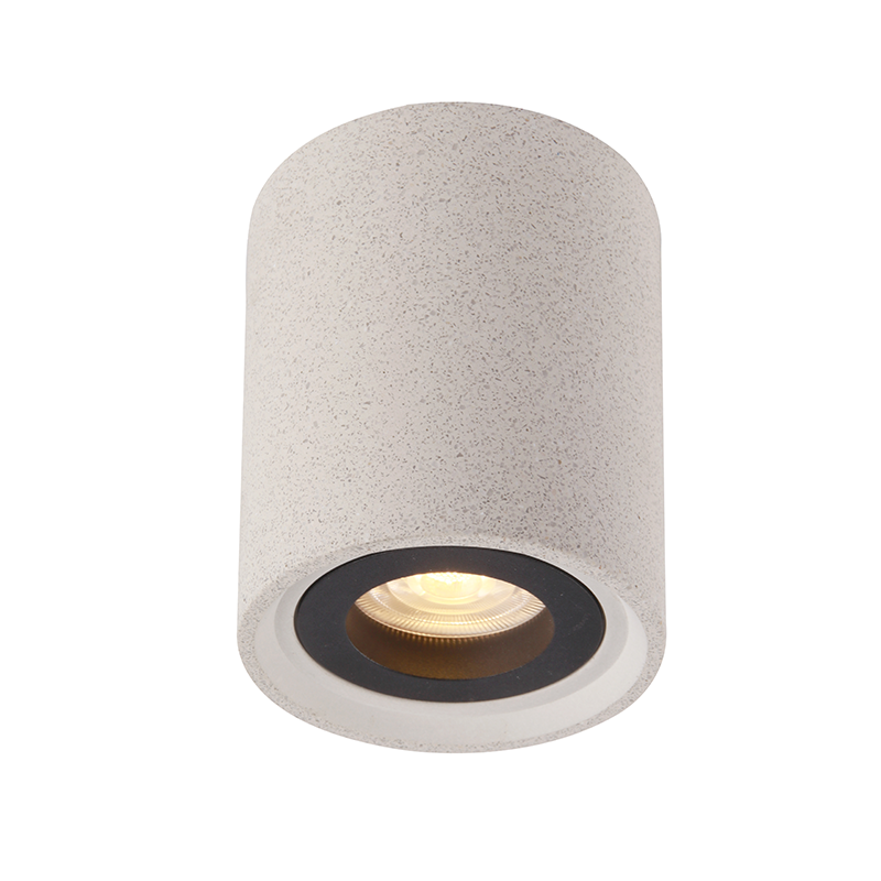 ^CEILING LIGHTING 1XGU10 WHITE CEMENT D8,5XH10CM MONTE MK141S10W
