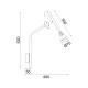 ^WALL MOUNTED LUMINAIRE 1XGU10 CLOUZOT GOLD METAL IP20 40X52X8CM YL22801WGD