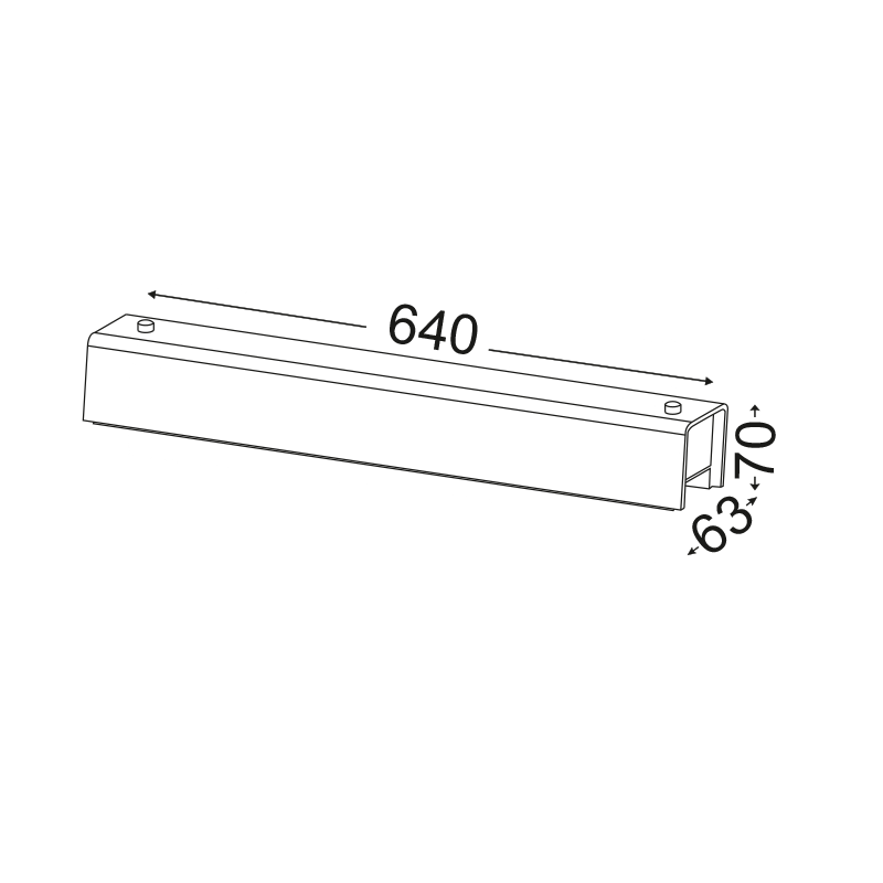 BATH WALL LAMP 60CM 4XE14 AEGEAN DLA757A4