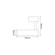 ^ SPOT TRACK 1 PHASE BLACK ALUMINUM 150x60 24TLA2B