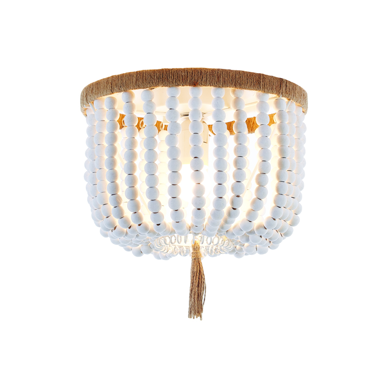 CEILING LUMINAIRE 3ΧΕ27 SPETSES WOODEN BEAD IP20 ML127051P