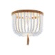 CEILING LUMINAIRE 3ΧΕ27 SPETSES WOODEN BEAD IP20 ML127051P