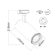 BLACK LED COB TRACK LUMINAIRE AIMY 30W 3000K 2WIRES 25-50° 3000LM 230V Ra80 AIMY3030B2 BLACK LED COB TRACK LUMINAIRE AIMY 30W 3000K 2WIRES 25-50° 3000LM 230V Ra80 AIMY3030B2