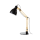^PHASING OUT TABLE LIGHTING 1ΧΕ14 WOOD+BLACK METAL 25,5X15XH42,5CM TOLKIEN TF170911TB
