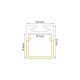 ALUMINUM PROFILE PEND WITH SEMI-CLEAR PMMA DIFFUSER
2m/pc P28