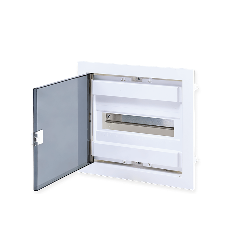 FLUSH MOUNTING ENCLOSURE 12 MODULES TRANSPARENT DOOR 1 ROW IP40 282U12FP