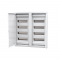 FLUSH MOUNTING ENCLOSURE 96 MODULES METAL DOOR 4 ROWS IP40 282U2X48ES