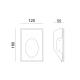 ^LED GYPSUM TRIMLESS STEP LUMINAIRE ROSIE CREE 1.5W 3000K 150LM 230V AC RA80 G8009LED