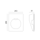 ^LED GYPSUM TRIMLESS STEP LUMINAIRE SKYE CREE 1.5W 3000K 150LM 230V AC RA80 G8016LED