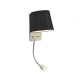 BASE FOR WALL LUMINAIRE 1XE27+3WLEDSPIRAL CHROME METALLIC WITH CONTACT PYTHON OD5610BSLED