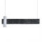 ^PENDANT LUMINAIRE LED 1XGU10+ 18W LED 3000K 1440LM TINT BLACK MARBLE METAL 90Χ7ΧΗ120CM LINEA DCR21LEDP90B