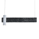 ^PENDANT LUMINAIRE LED 1XGU10+ 18W LED 3000K 1440LM TINT BLACK MARBLE METAL 90Χ7ΧΗ120CM LINEA DCR21LEDP90B