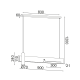 ^PENDANT LUMINAIRE LED 1XGU10+ 18W LED 3000K 1440LM TINT BLACK MARBLE METAL 90Χ7ΧΗ120CM LINEA DCR21LEDP90B